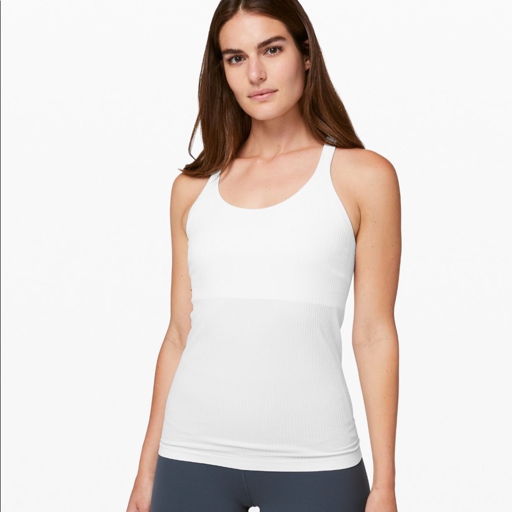 Lululemon Ebb to Street ll white tank